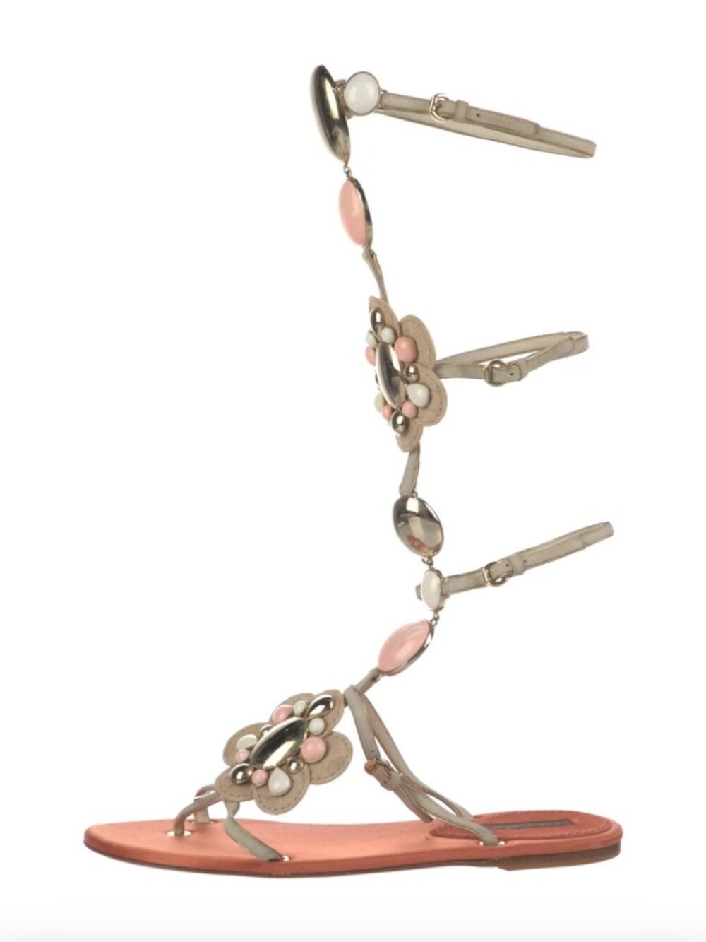 Louis Vuitton Embellished Gladiator Sandals